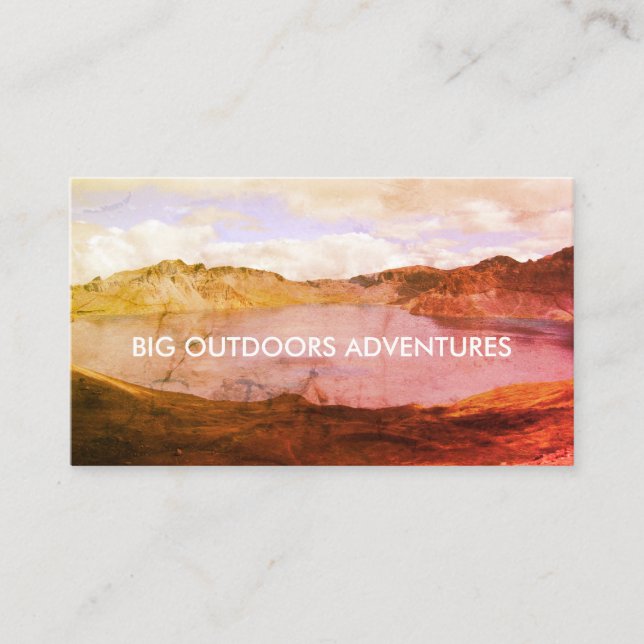 Wilderness Adventure Trip Guide Business Cards (Front)