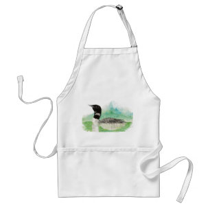 Wilderness Art Common Loon Bird Apron