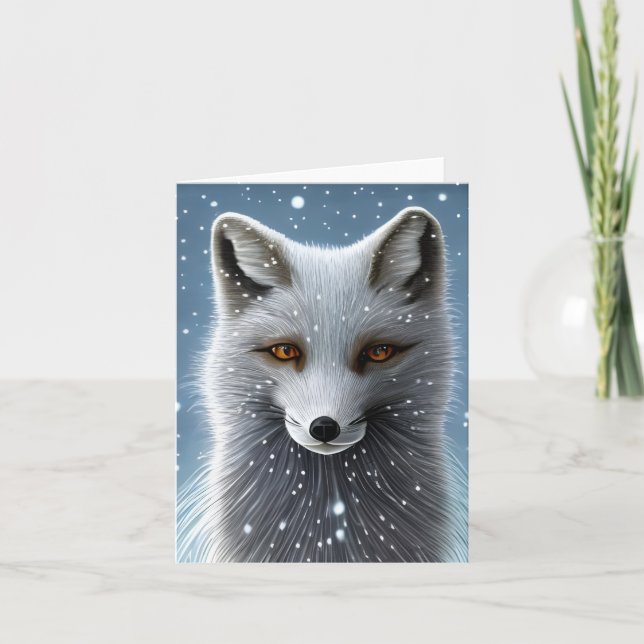 Wilderness Artic Fox Card (Front)