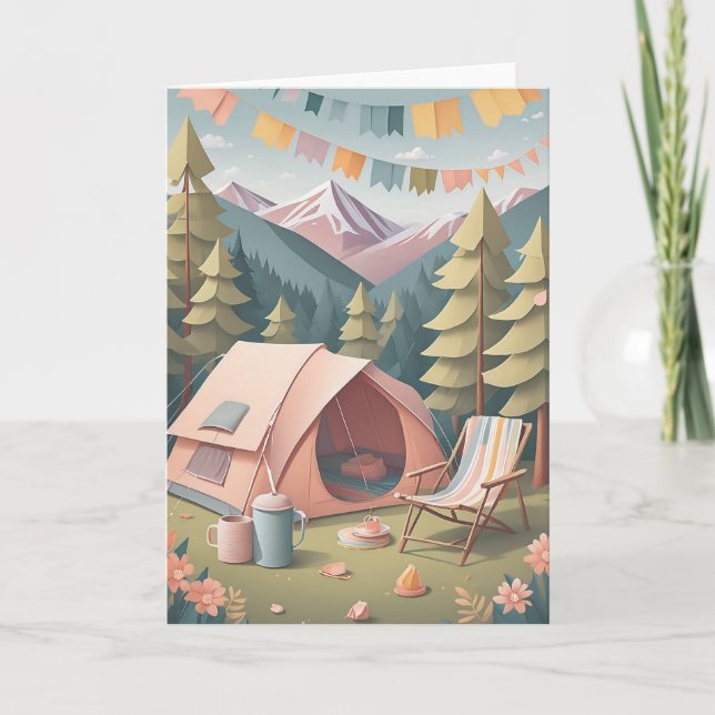 Wilderness Birthday Adventure Card (Front)