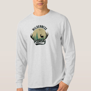 Wilderness Deer Hunting Long Sleeve T-Shirt