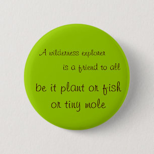 Wilderness explorer 6 cm round badge