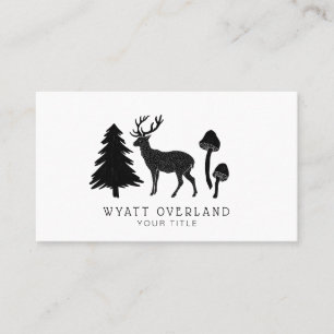 Wilderness Naturalist Hiking Guide Business Card