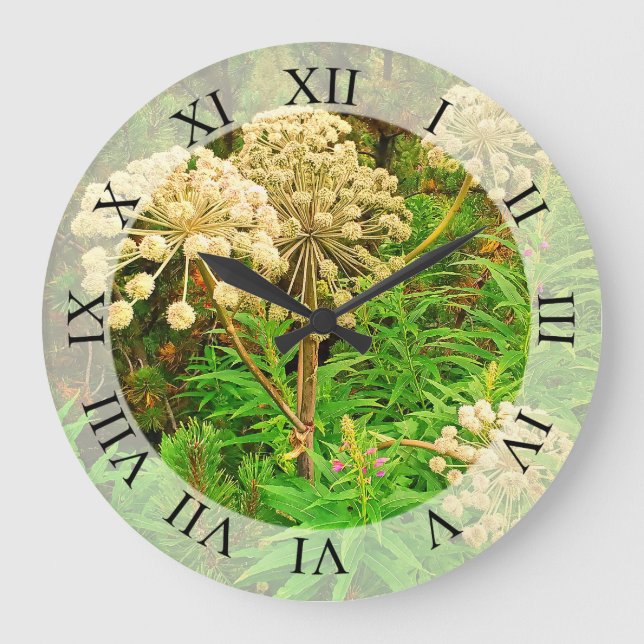 Wilderness, Nature, Plants Photography  Wall Clock (Front)