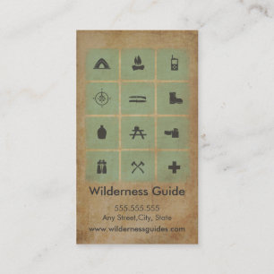 Wilderness Outdoor Guide Business Card