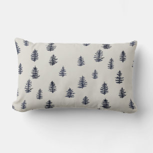 Wilderness Pine Tree Cabin Throw Pillow