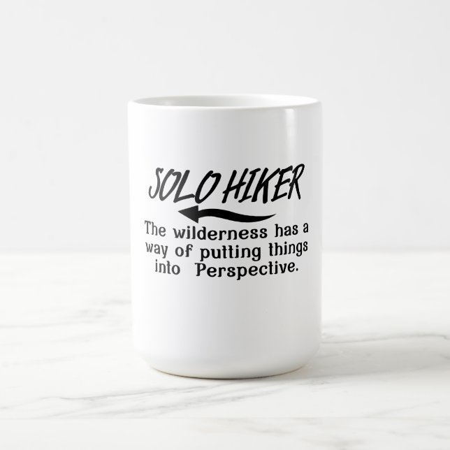Wilderness putting things into perspective. coffee mug (Center)