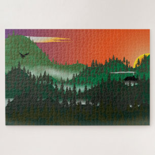 Wilderness scene puzzle