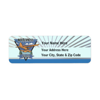 Wilderness Seaplane Adventure Alaska Return Address Label
