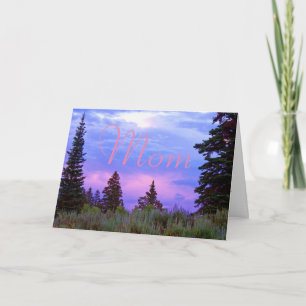 Wilderness sunset birthday card