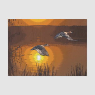 Wilderness Sunset Duck Tissue Paper