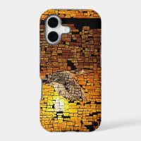 Wilderness Sunset Ducks On Stone Background
