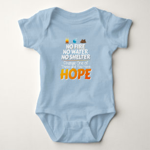 Wilderness Survival Rules - Always Have Hope Baby Bodysuit