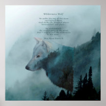 Wilderness Wolf & Poem