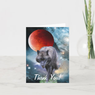 WILDERNESS WOLF & Poem Thank You Card