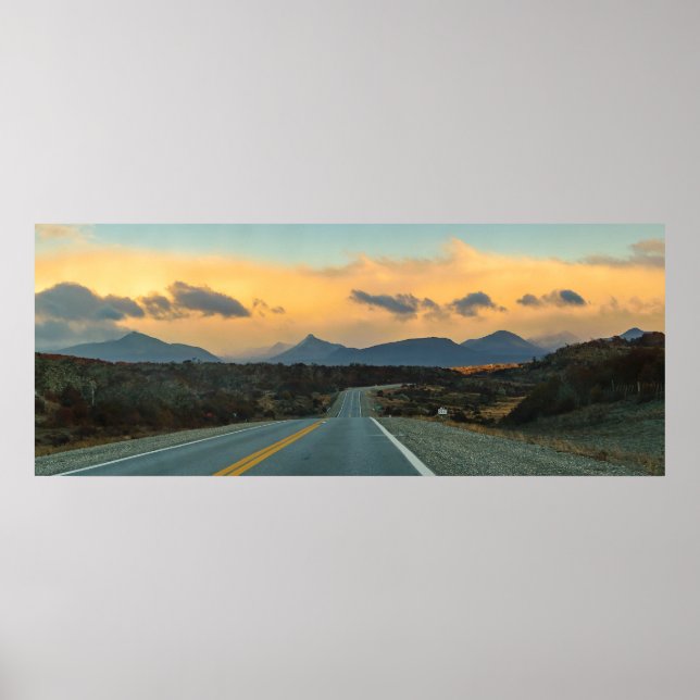 Wilderness Wonders: Tierra del Fuego's Empty Highw Poster (Front)
