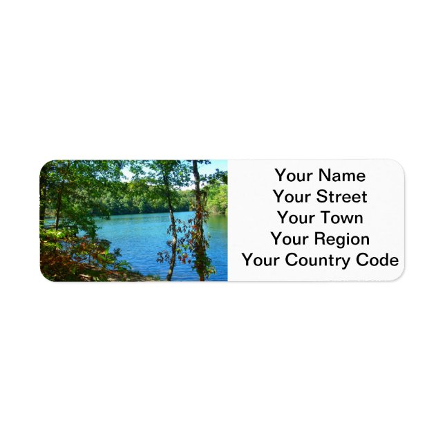 Wilderness Wooded Lake Return Address Label (Front)