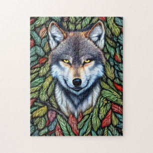 Wilderness Woodland Predator Wolf Jigsaw Puzzle