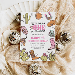 Wildest In The West First Rodeo Birthday Invitation