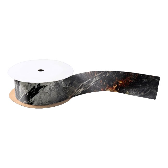 Wildfire Aftermath Artistic Gift Ribbon Satin Ribbon (Spool)