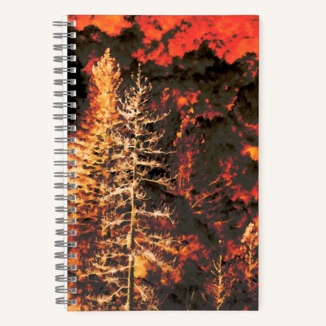 Wildfire gifts for Firefighters Notebook (Front)