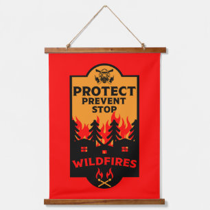 Wildfire Prevention Hanging Tapestry
