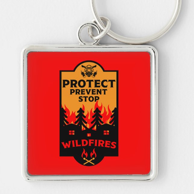 Wildfire Prevention Key Ring (Front)