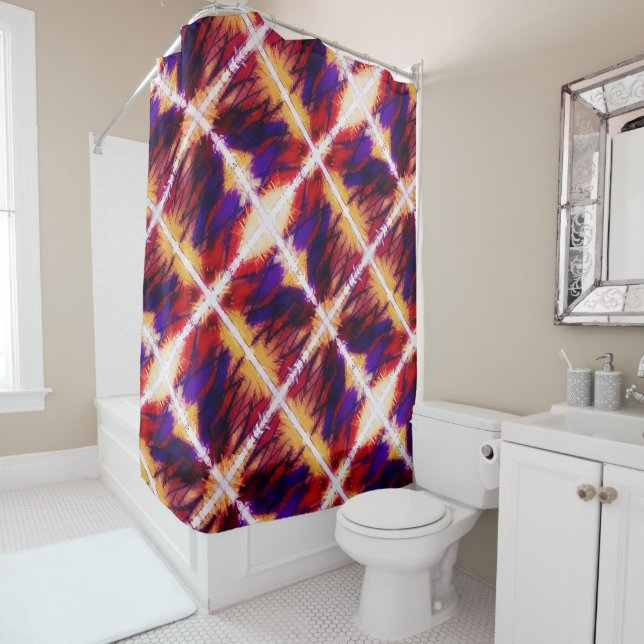Wildfire Shower Curtain (In Situ)