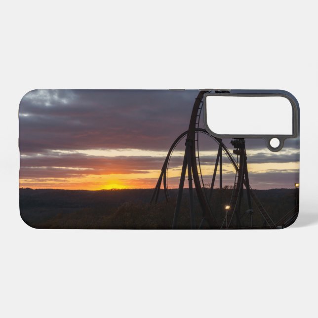 Wildfire Sunset Samsung Phone Case (Back Horizontal)