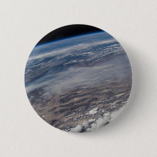 Wildfires Around Yosemite National Park. 6 Cm Round Badge