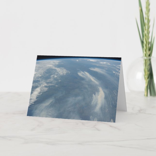 Wildfires Southeast Of James Bay In Quebec, Canada Card (Front)