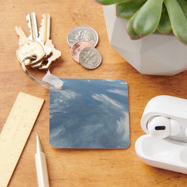 Wildfires Southeast Of James Bay In Quebec, Canada Key Ring (Desk)