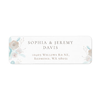 Wildflower 30 Return Address Label Per Sheet