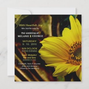Wildflower Abstract Sunflowers Invitation