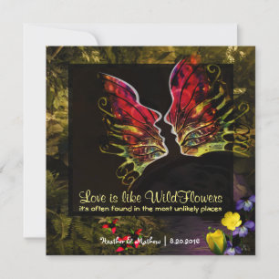 Wildflower Abstract Vibrance Invitation