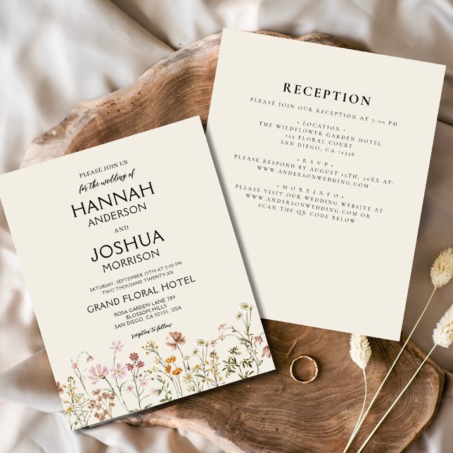 Wildflower All in One Colourful Wedding Invitation Flyer (Creator Uploaded)