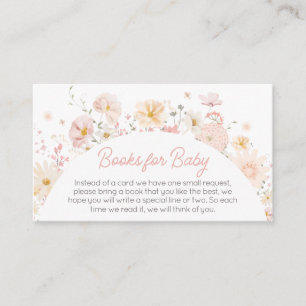 Wildflower Arch Baby in Bloom Books for Baby Enclosure Card