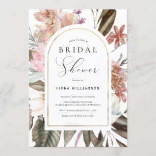 Wildflower Arch Bridal Shower Invitation