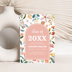 Wildflower Arch Graduation Party Invitation
