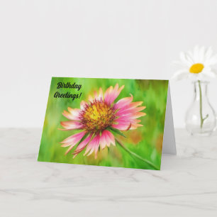 Wildflower Art Flower Floral Birthday Card