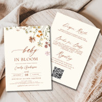 Wildflower Baby in Bloom All in One Baby Shower