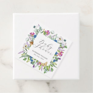 Wildflower Baby In Bloom Baby Shower Favour Tags