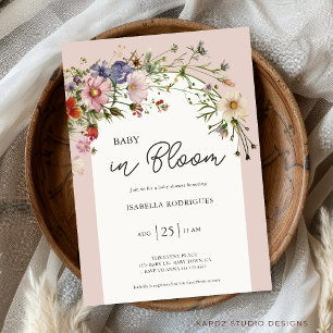 Wildflower Baby in Bloom Baby Shower Invitation