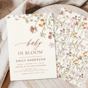 Wildflower Baby in Bloom Baby Shower Terracotta