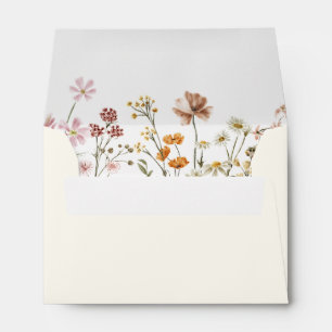 Wildflower Baby in Bloom Baby Shower Terracotta Envelope
