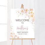 Wildflower Baby in Bloom Baby Shower Welcome Poster<br><div class="desc">Make your event special with this Baby in Bloom Baby Shower with our cute and lovely printable Welcome Sign featuring adorable Wildflower Baby Shower theme. Download,  personalise,  and create lasting memories with this perfect touch for your joyous celebration!
BS1015</div>