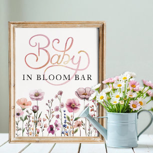 Wildflower Baby in Bloom Bloom Bar Poster – Dusty 
