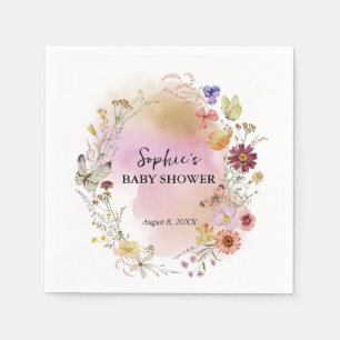 Wildflower Baby In Bloom Cocktail Napkin