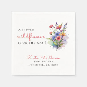 Wildflower baby in bloom Paper Napkin