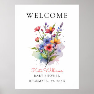 Wildflower Baby in bloom Poster